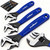 HORUSDY 3-Piece Adjustable Wrench Set (6/8/10 in), Wide Jaw Black Oxide Finish, Cr-V Steel, Metric & SAE Scales, Adjustable Spanner Set for Home Garage Workshop