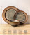 TheTerra Ceramic Dinnerware Set for 4, 12-Piece Plates and Bowls Set
