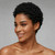 BeiSDWig Short Afro Kinky Curly Wig, Natural Black, Pixie Cut Style (Black)