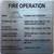 FIRE OPERATION SIGN FOR ELEVATOR (Brush Silver Aluminum, SIZE6X6INCH, DOUBLE SIDED TAPE, 1 PCS)