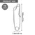 10pcs Fishing Clips, Stainless Steel Long line Fishing Snaps, Floatline Tuna Decoy Clips Branch Hanger Snap Hook Terminal Tackle Baits Clip Swivel Line Connector, Easy On/Off