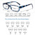 Henotin 5-Pack Reading Glasses Blue Light Blocking Anti Eyestrain Computer Reading Glasses for Women and Men Readers (5 Pack Tortoise, 3.50, Diopters)