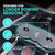 GODFREY Women’s Rowing Seat Pad - 12mm Waterproof Non-Slip Rower Cushion with Optional Clip for Concept 2, Peloton, Hydrow & Water Rowers (Black)