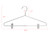 Quality Metal Pant/Skirt Blouse Hanger 10-Pack, Heavy-Duty Skirt Hangers with Clips, Adjustable Clip Pants Hanger, Chrome (Chrome, 10)