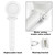 RV Shower Faucet with Shower head and Hose - Non-Metallic RV Shower Kit, On/Off Valve & Diverter, Handheld Shower Replacement for RV,5thWheels,Motorhomes,Travel Trailers,Campers（White）