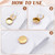 STSTR 11PCS Gold Button Covers for Women, Blank Cuff Links for Men, 2 Sizes Brass Shirt Button Covers for Shirts, Dress, Formal Business Daily Outfits
