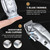 Ufree Hair Clippers for Men, Cordless Trimmer Set with LED Display, Silver