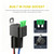 Gebildet 3pcs 12V Fuse Relay Switch 12 AWG Harness Set with Built-in Diode- 30A ATO/ATC Blade Fuse, 4-Pin SPST Automotive Electrical Relays