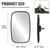 Universal 5.3x9inch Tractor Forklift Truck Mirrors 2-Pack Rearview Mirrors