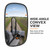 Universal 5.3x9inch Tractor Forklift Truck Mirrors 2-Pack Rearview Mirrors