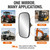 Universal 5.3x9inch Tractor Forklift Truck Mirrors 2-Pack Rearview Mirrors