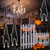 Wavyknot 12 Pcs Halloween Sleeping Bats Ornament 4'' 3D Upside Down Bat