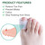 Povihome 10 Pack Big Toe Sleeves, Gel Toe Protectors, Gel Toe Caps Pads for Big Toe Protect, Stubbed Toe,Crossing Toes,Corns and Calluses