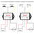 Weasch Forward and Reverse Relay Module, 12V 10A Pre-Wired with LED Light, for Motor/Linear Actuator, Reversing Relay Module
