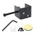 Tighall 2PCS Adjustable C-Clamp Bracket Clamp Iron Heavy Duty Mount Desk Partition Clamp, with Wide Jaw Openings for DIY Open Shelf Brackets, include Screws
