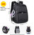 Feeding Tube Backpack for G J GJ Tube G tube Accessories Supplies Backpack for Enteral Feeding Pump Bags Fits 500ml to 1200ml for Adults (Black)