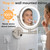 FUNTOUCH Plug in Wall Mounted Lighted Makeup Mirror 1X/30X Magnifying
