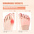 Alignura 3 in 1 Pro Toe Straighteners, Silicone Forefoot Sleeves with Toe Separators, Breathable Cushioned Support for Curled Toes & Hammer Toe (Pink)
