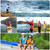 Sougayilang Spinning Fishing Rod and Reel Combos Portable Telescopic Fishing Pole Spinning reels for Travel Saltwater Freshwater Fishing