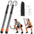 POWER GUIDANCE Adjustable Weighted Ropeless Battle Ropes with 4 Resistance Rings, Portable Cordless Battle Rope for Home Gym, Progressive Strength & Low-Impact HIIT Training for Men & Women，Black