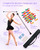 Quynhni Twirling Baton, 25-Inch Spinning Dance Baton Stainless Steel Majorette Baton for Kids Beginners | Includes 1 Gymnastics Wand & 2 Dance Ribbons & 1 Grip Tape and Diamond Sticker (25inches)