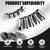 awlbed 10 PCS Car TR414AC Tire Valve Stem Sleeve and Cap Kit, Universal TPMS Rubber Valve Stems Anti-Leak Valve (Silver)