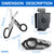 Heavy Duty 6 in 1 Multifunctional Trauma Shears Foldable | Stainless Steel emergency response scissors | Survival Shears with Holster | Medical Trauma shears Tactical With Strap Cutter | Black