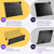CAHAYA Sheet Music Stand Foldable with Tri-fold Panel Portable Metal Stand