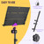 CAHAYA Sheet Music Stand Foldable with Tri-fold Panel Portable Metal Stand