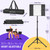 CAHAYA Sheet Music Stand Foldable with Tri-fold Panel Portable Metal Stand