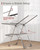 Sakugi Clothes Drying Rack, Foldable 2-Level with 55.5" Adjustable Wings