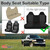 runfider Custom Bench Seat Covers for Ford F150 1999 2000 2001 2002 2003 2004 Heavy Duty Cloth Protector Interior Accessories，Waterproof & Machine Washable - Black
