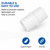 4 Pack CPAP Hose Connector, CPAP Hose Coupler Adapter, 2 x 22mm to 22mm Connectors and 2 x 22mm to 15mm Adapters, for Compatible Standard CPAP Tubing, Not for Heated Tubing