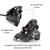 COONIUM 8-Pack Road Bike Hydraulic Disc Brake Bleed Nipple & Screw Dust Covers – Premium Rubber Oil Nozzle Caps for Shimano 105 R7170, Ultegra R8170, Dura-Ace R9270 Caliper Protection
