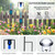 Rain Gauge Outdoor, Freeze Proof Rain Gauges Outdoors Best Rated, Upgraded Accurate Rain Measure Gauge for Yard, Thickened Plastic Rain Meter with Stake, Large Font Water Gauge, Adjustable Height