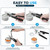 Heavy-Duty Commercial Manual Crank Can Openers,Rubber-Coated Long Handles