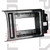 TQPONLY Carbon Fiber Center Console Cup Holder Trim Panel Compatible with 2013-2016 Ford F250 F350 F450 F550 Super Duty Truck Accessories Replacement