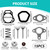 TNJPSEK Predator 420 Cylinder Head Gasket, Valve Spring Replacement Compatible with 389cc 420cc 459cc 13HP 16HP 18HP GX240 GX270 GX340 GX390 Mini Bike Go Kart ATV Racing Engine Performance Parts