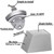 Luwanburg Wall Mounted Beer Bottle Opener with Cap Catcher Drain Openings