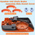 440 Chain Brake Assembly Side Clutch Cover for Husqvarna 440 Chainsaw, Husky 440e II Chainsaw Clutch Cover with Brake Assy & Bar Nuts Buckle Clips Kit, 501388203 Clutch Cover Chain Saw Parts