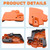 440 Chain Brake Assembly Side Clutch Cover for Husqvarna 440 Chainsaw, Husky 440e II Chainsaw Clutch Cover with Brake Assy & Bar Nuts Buckle Clips Kit, 501388203 Clutch Cover Chain Saw Parts