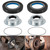 Front Axle Knuckle Vacuum Seals & Hub O-Rings & Tube Dust Seals Kit Fits for Ford Super Duty 2005-2019 F250 F350 F450 F550 With Dana Super 60, Replacement for part #2017426, 2014835, 54983 (6Pcs)