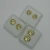 "14K Gold Plated round Nugget Earrings Size: 14Mm"