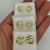 "14K Gold Plated round Nugget Earrings Size: 14Mm"