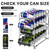 Simple Houseware 2PK Front Loading Tall Skinny Can Dispenser, Chrome