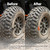 Rlcvecv 3 Pcs Sidewall Tire Repair Kit, Tire Puncture Repair Kit Portable Sidewall Emergency Repairs Tool Compatible with ATV UTV SXS Lawnmower Tractor RZR Talon KRX