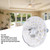 Garosa LED Ceiling Fan Light, Dimmable 3CCT Retrofit Replacement Module for Ceiling Fan Pendant Light Aluminum PC Magnetic 4 Inch 15W Warm Neutral White