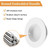 MOROBOR 4pcs White Round Recessed Handle, 65mm Large Stainless Steel Sliding Door Handles Cabinet Handles Invisible Handles with Mounting Screws for Glass Door Cabinet Cupboard Drawer