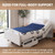 Washable Positioning Bed Pad with 8 Reinforced Handles – 34"x52" Waterproof, Quick-Dry, Absorbent Underpad for Elderly Care, Turning, Lifting & Incontinence Protection (Navy, 34"X52")