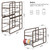 MOOACE 4 Pack Can Organizer for Pantry, Stackable Soda Can Dispenser Rack